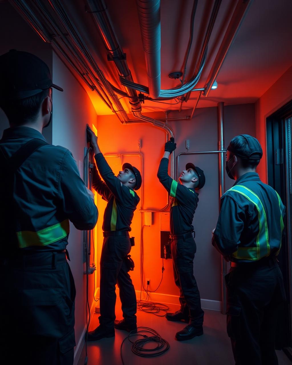 Alawali technicians at work